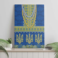 Ukraine Vyshyvanka Motif Canvas Wall Art Ukrainian Coat Of Arms Rose Patterns - Wonder Print Shop