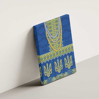 Ukraine Vyshyvanka Motif Canvas Wall Art Ukrainian Coat Of Arms Rose Patterns - Wonder Print Shop