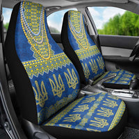 Ukraine Vyshyvanka Motif Car Seat Cover Ukrainian Coat Of Arms Rose Patterns - Wonder Print Shop