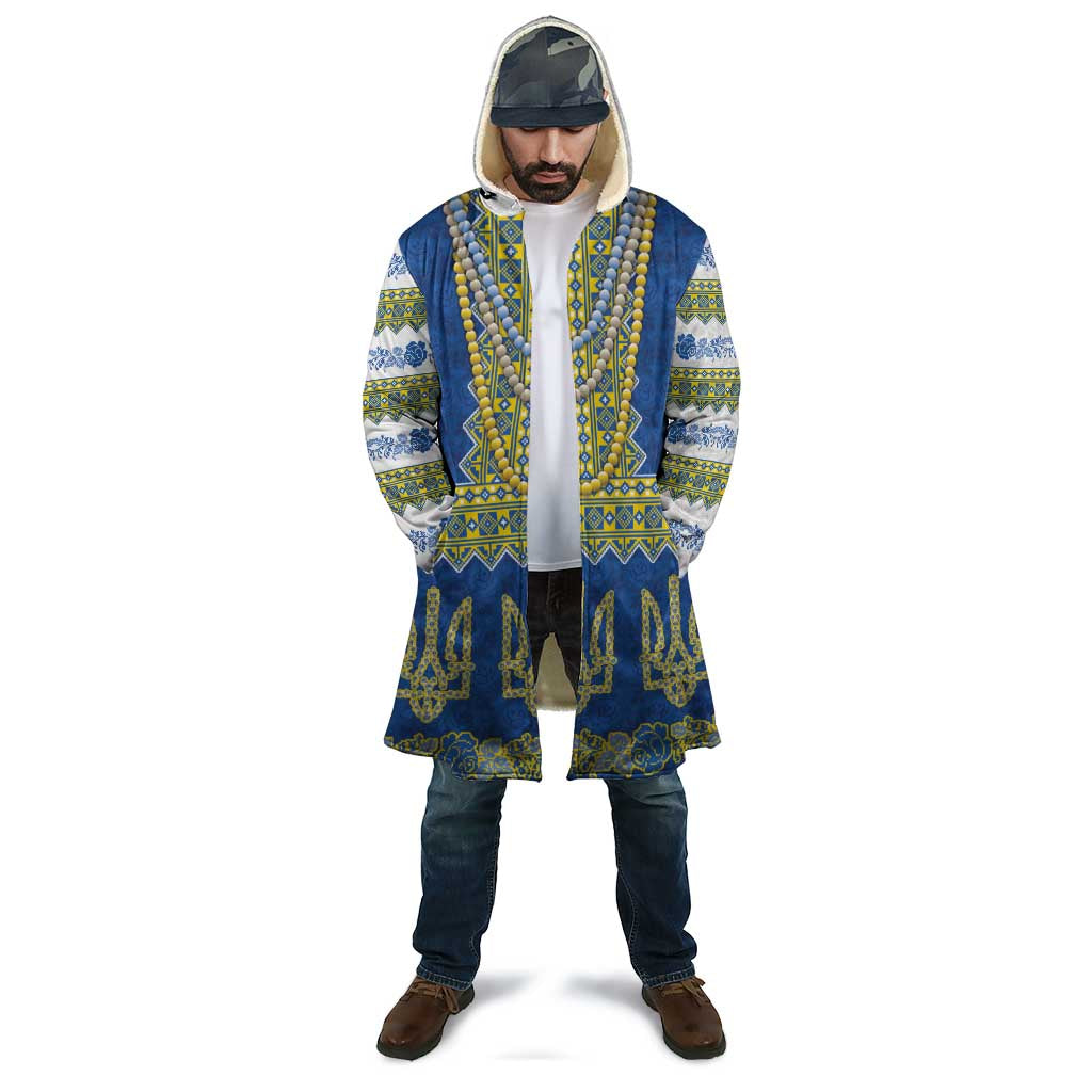Ukraine Vyshyvanka Motif Cloak Ukrainian Coat Of Arms Rose Patterns - Wonder Print Shop