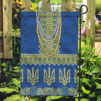Ukraine Vyshyvanka Motif Garden Flag Ukrainian Coat Of Arms Rose Patterns - Wonder Print Shop
