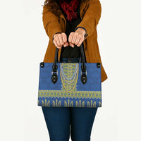 Ukraine Vyshyvanka Motif Leather Bag Ukrainian Coat Of Arms Rose Patterns - Wonder Print Shop