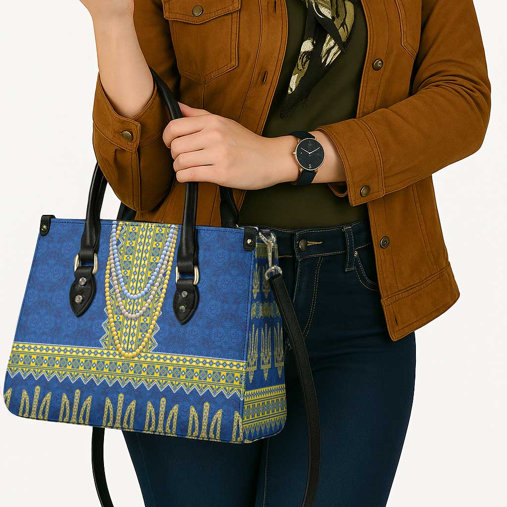 Ukraine Vyshyvanka Motif Leather Bag Ukrainian Coat Of Arms Rose Patterns - Wonder Print Shop