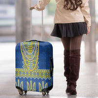 Ukraine Vyshyvanka Motif Luggage Cover Ukrainian Coat Of Arms Rose Patterns - Wonder Print Shop