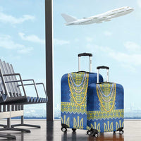 Ukraine Vyshyvanka Motif Luggage Cover Ukrainian Coat Of Arms Rose Patterns - Wonder Print Shop