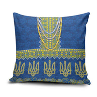 Ukraine Vyshyvanka Motif Pillow Cover Ukrainian Coat Of Arms Rose Patterns - Wonder Print Shop