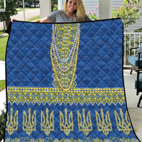 Ukraine Vyshyvanka Motif Quilt Ukrainian Coat Of Arms Rose Patterns - Wonder Print Shop