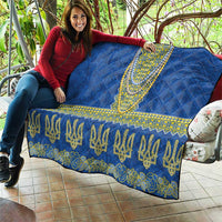 Ukraine Vyshyvanka Motif Quilt Ukrainian Coat Of Arms Rose Patterns - Wonder Print Shop