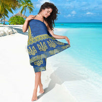 Ukraine Vyshyvanka Motif Sarong Ukrainian Coat Of Arms Rose Patterns - Wonder Print Shop