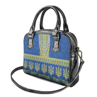 Ukraine Vyshyvanka Motif Shoulder Handbag Ukrainian Coat Of Arms Rose Patterns - Wonder Print Shop