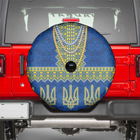 Ukraine Vyshyvanka Motif Spare Tire Cover Ukrainian Coat Of Arms Rose Patterns - Wonder Print Shop