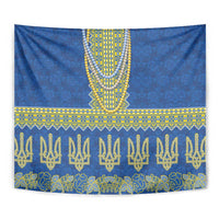 Ukraine Vyshyvanka Motif Tapestry Ukrainian Coat Of Arms Rose Patterns - Wonder Print Shop