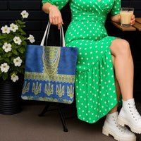 Ukraine Vyshyvanka Motif Tote Bag Ukrainian Coat Of Arms Rose Patterns - Wonder Print Shop