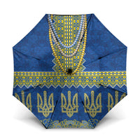 Ukraine Vyshyvanka Motif Umbrella Ukrainian Coat Of Arms Rose Patterns - Wonder Print Shop