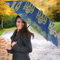 Ukraine Vyshyvanka Motif Umbrella Ukrainian Coat Of Arms Rose Patterns - Wonder Print Shop