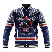 Custom USA Ice Hockey Baseball Jacket United Ice Power
