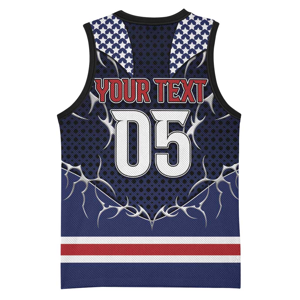 Custom USA Ice Hockey Basketball Jersey United Ice Power