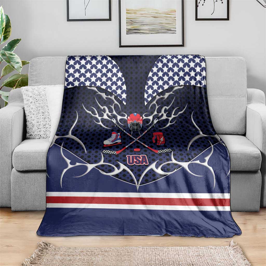 USA Ice Hockey Blanket United Ice Power