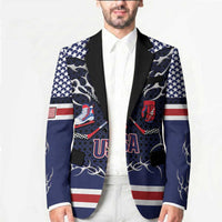 Custom USA Ice Hockey Blazer United Ice Power