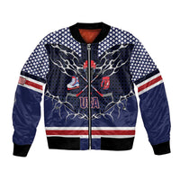Custom USA Ice Hockey Bomber Jacket United Ice Power