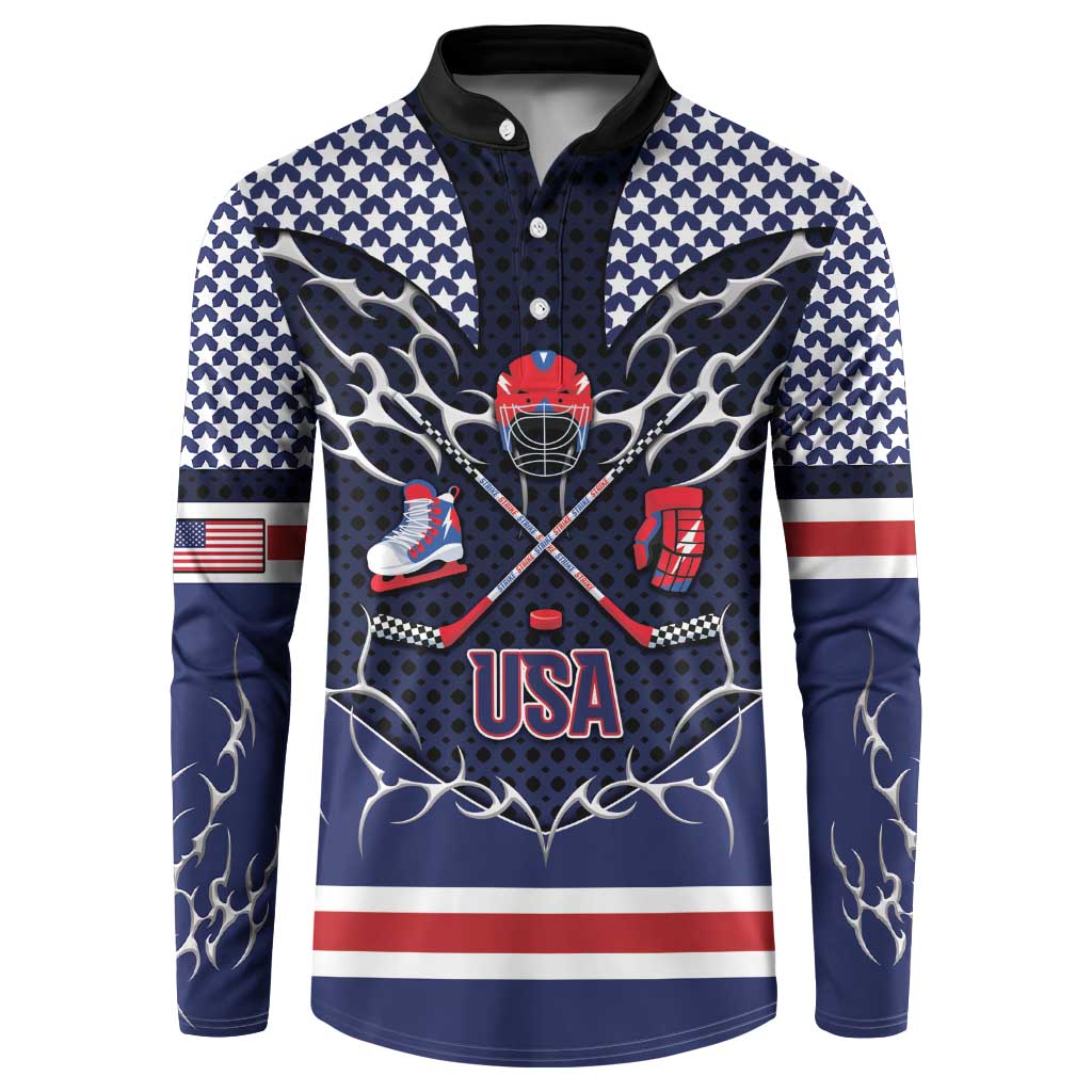 Custom USA Ice Hockey Button Sweatshirt United Ice Power