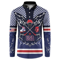 Custom USA Ice Hockey Button Sweatshirt United Ice Power