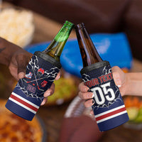 Custom USA Ice Hockey 4 in 1 Can Cooler Tumbler United Ice Power