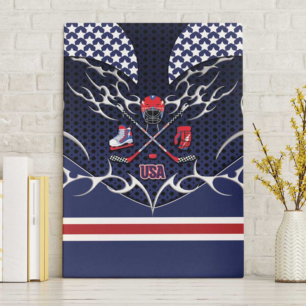 USA Ice Hockey Canvas Wall Art United Ice Power