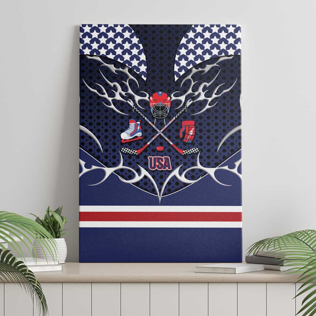 USA Ice Hockey Canvas Wall Art United Ice Power