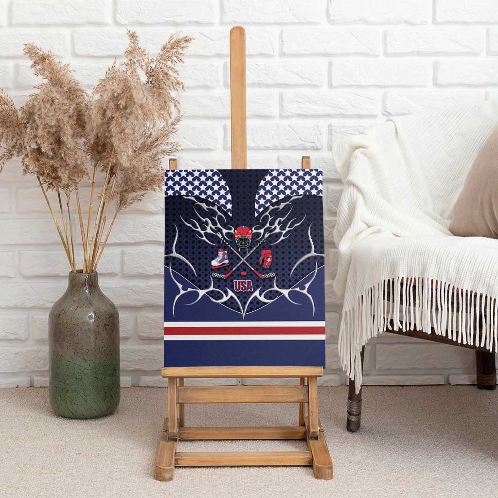 USA Ice Hockey Canvas Wall Art United Ice Power