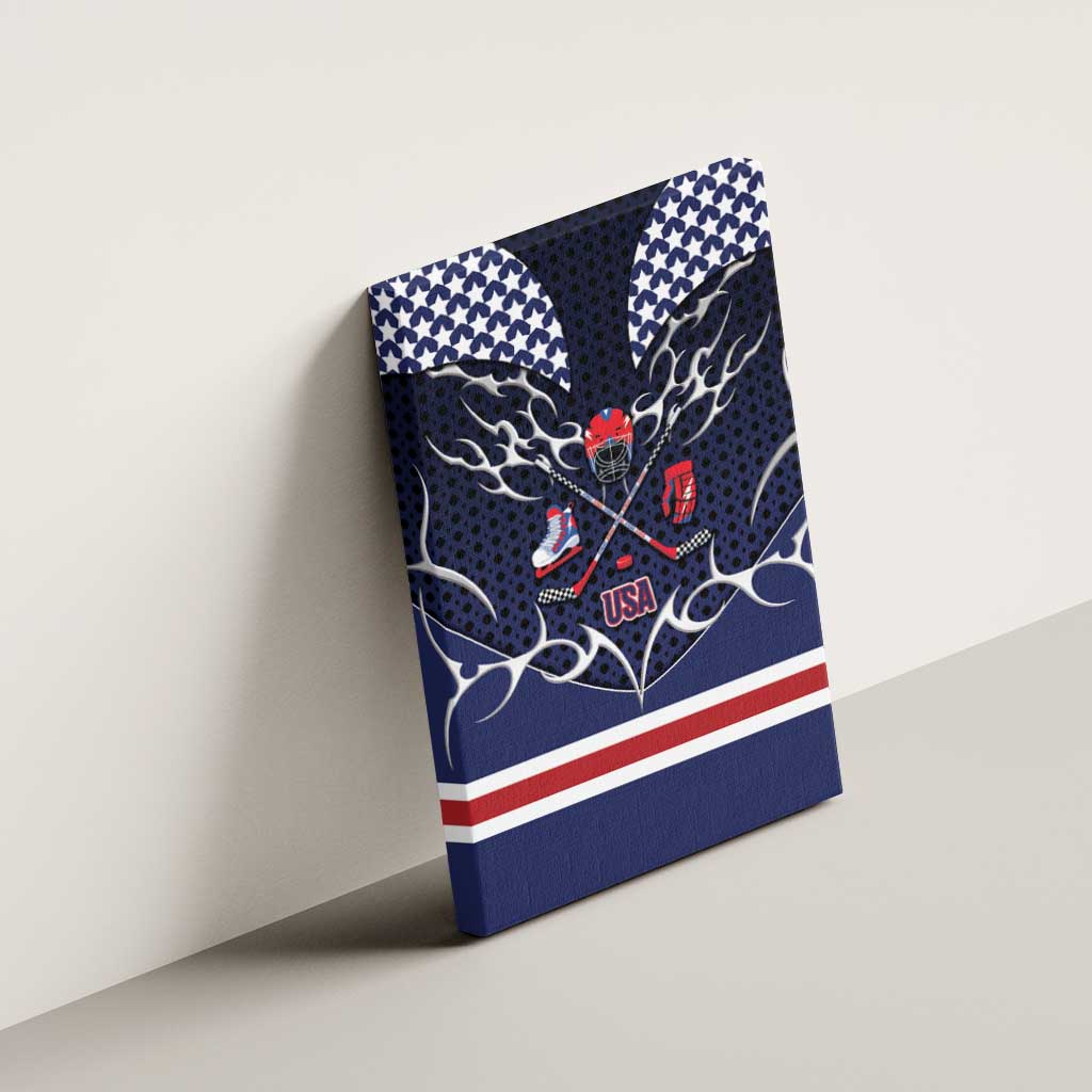 USA Ice Hockey Canvas Wall Art United Ice Power
