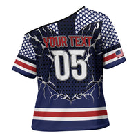 Custom USA Ice Hockey Cross Shoulder Shirt United Ice Power