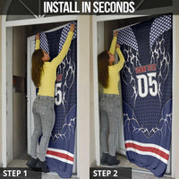 Custom USA Ice Hockey Door Cover United Ice Power
