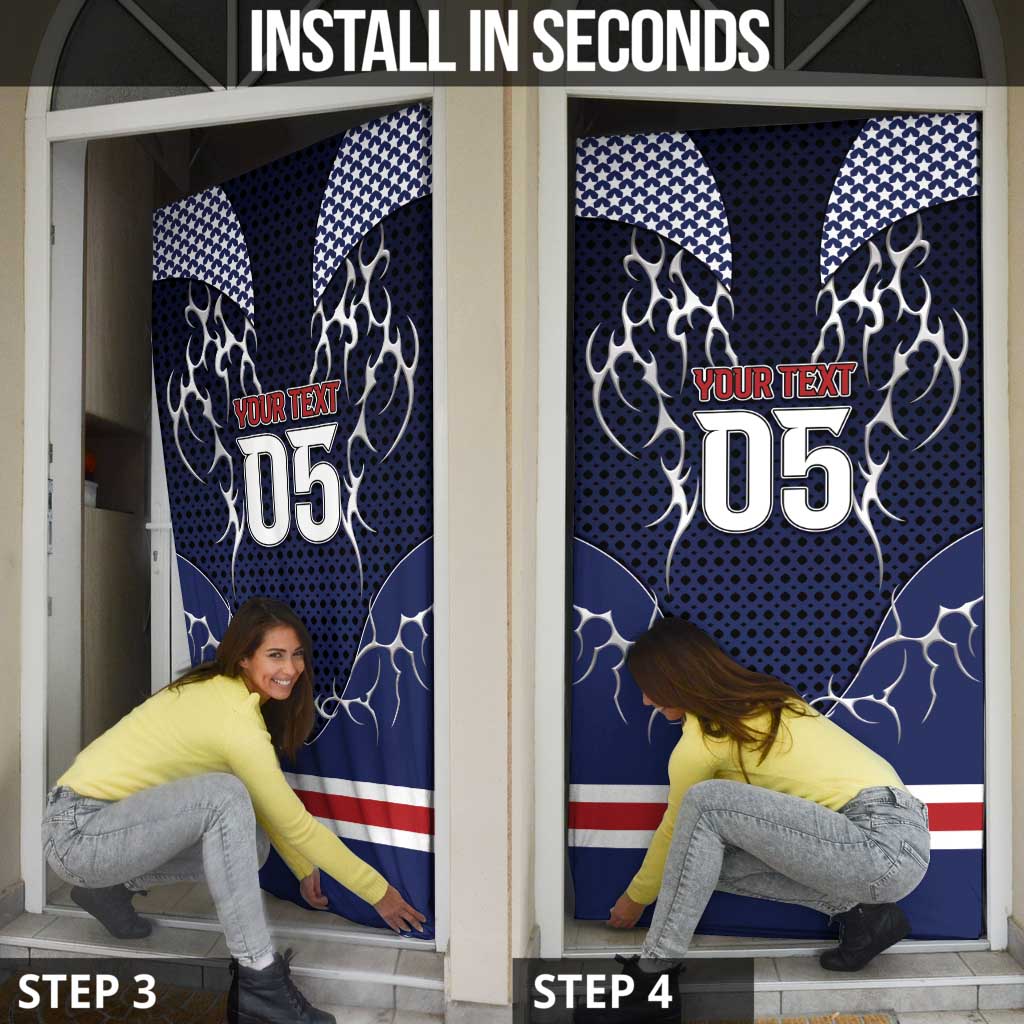 Custom USA Ice Hockey Door Cover United Ice Power