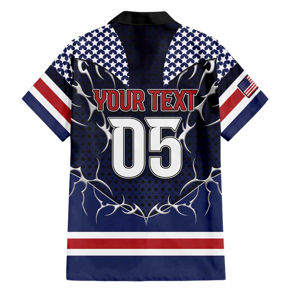 Custom USA Ice Hockey Hawaiian Shirt United Ice Power