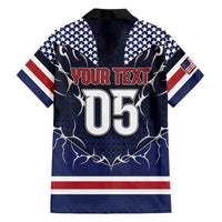 Custom USA Ice Hockey Hawaiian Shirt United Ice Power