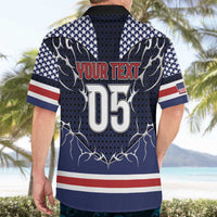 Custom USA Ice Hockey Hawaiian Shirt United Ice Power