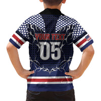 Custom USA Ice Hockey Hawaiian Shirt United Ice Power
