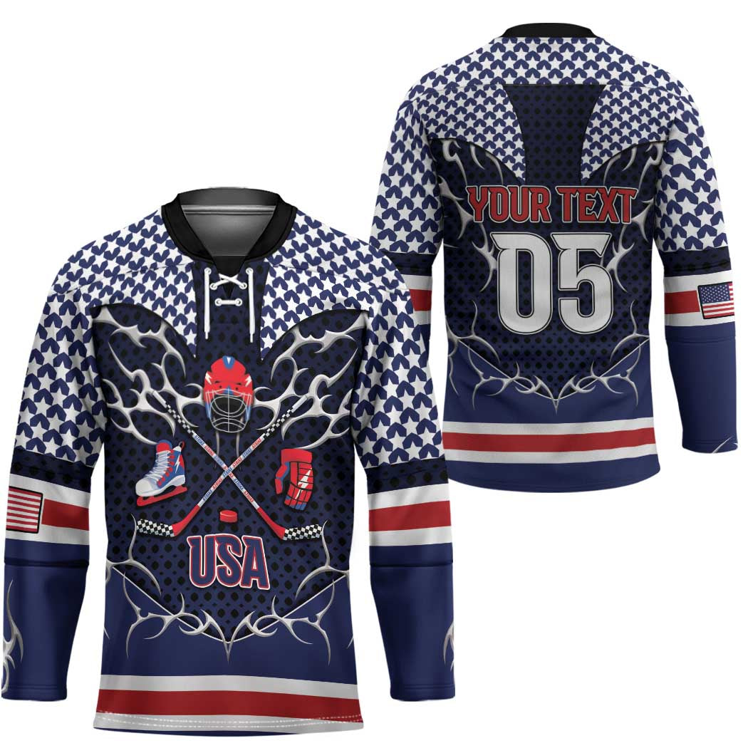 Custom USA Ice Hockey Hockey Jersey United Ice Power
