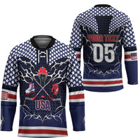 Custom USA Ice Hockey Hockey Jersey United Ice Power