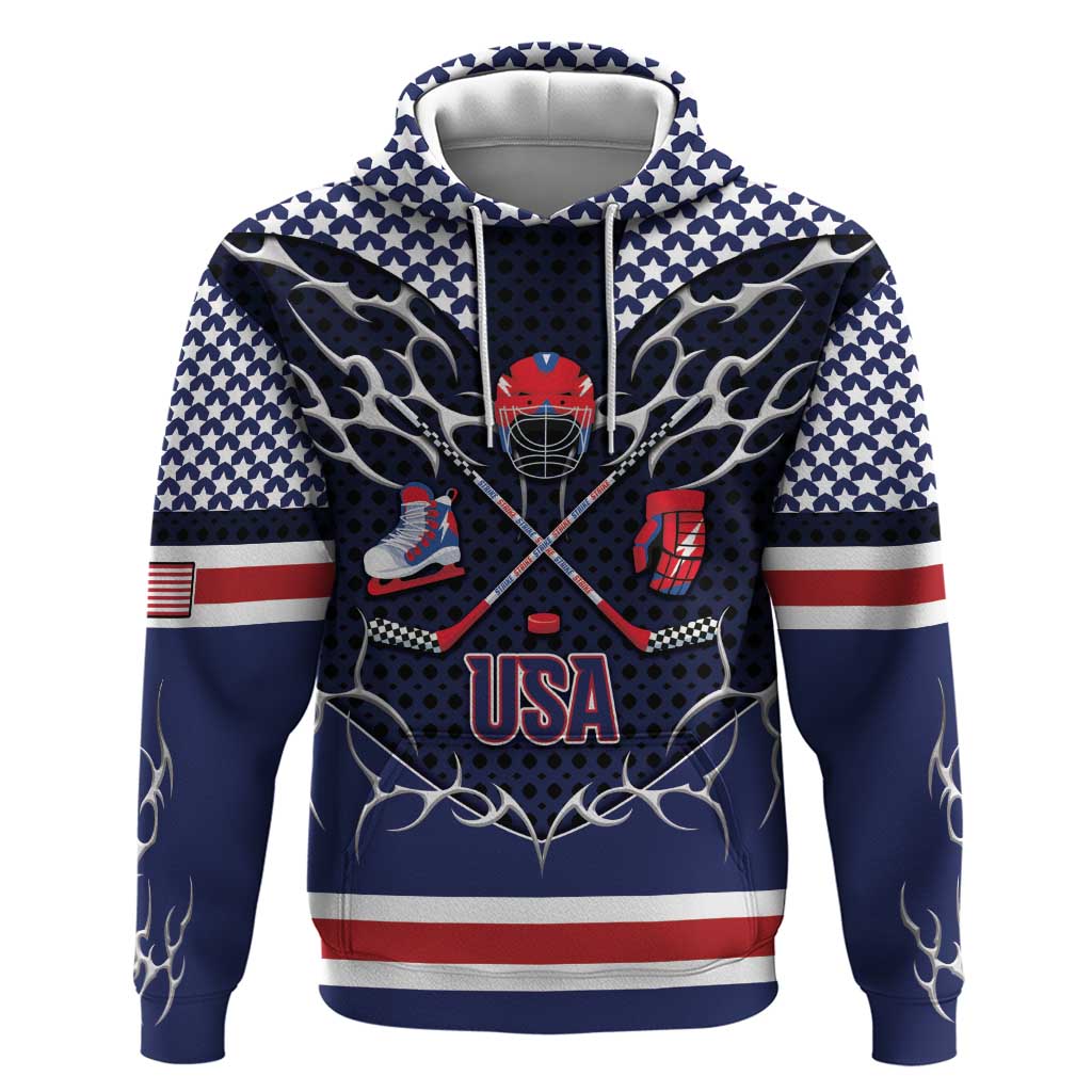 Custom USA Ice Hockey Hoodie United Ice Power