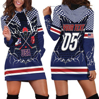 Custom USA Ice Hockey Hoodie Dress United Ice Power