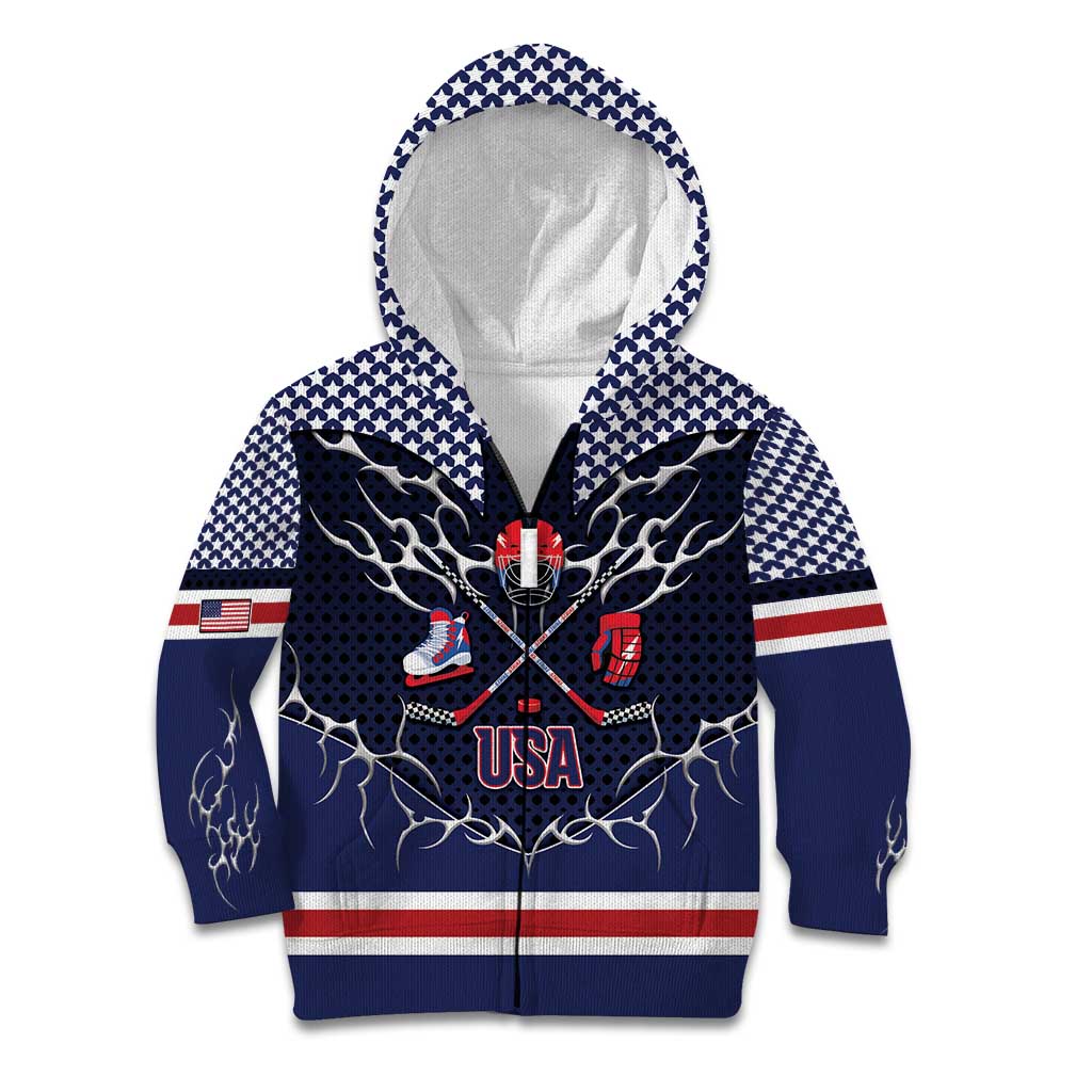 Custom USA Ice Hockey Kid Hoodie United Ice Power
