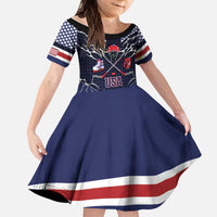 Custom USA Ice Hockey Kid Short Sleeve Dress United Ice Power