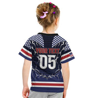 Custom USA Ice Hockey Kid T Shirt United Ice Power