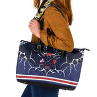 USA Ice Hockey Leather Tote Bag United Ice Power