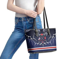 USA Ice Hockey Leather Tote Bag United Ice Power
