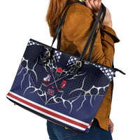 USA Ice Hockey Leather Tote Bag United Ice Power
