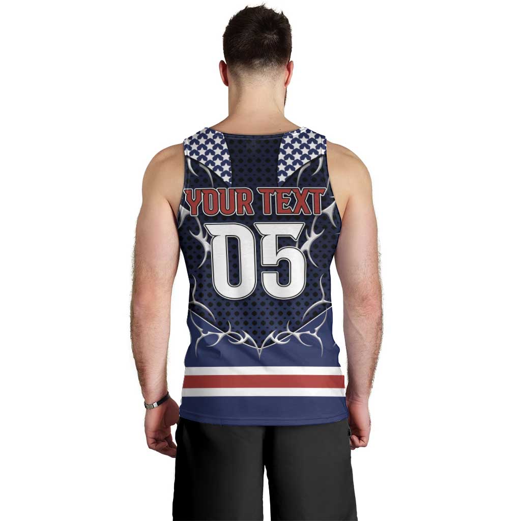 Custom USA Ice Hockey Men Tank Top United Ice Power