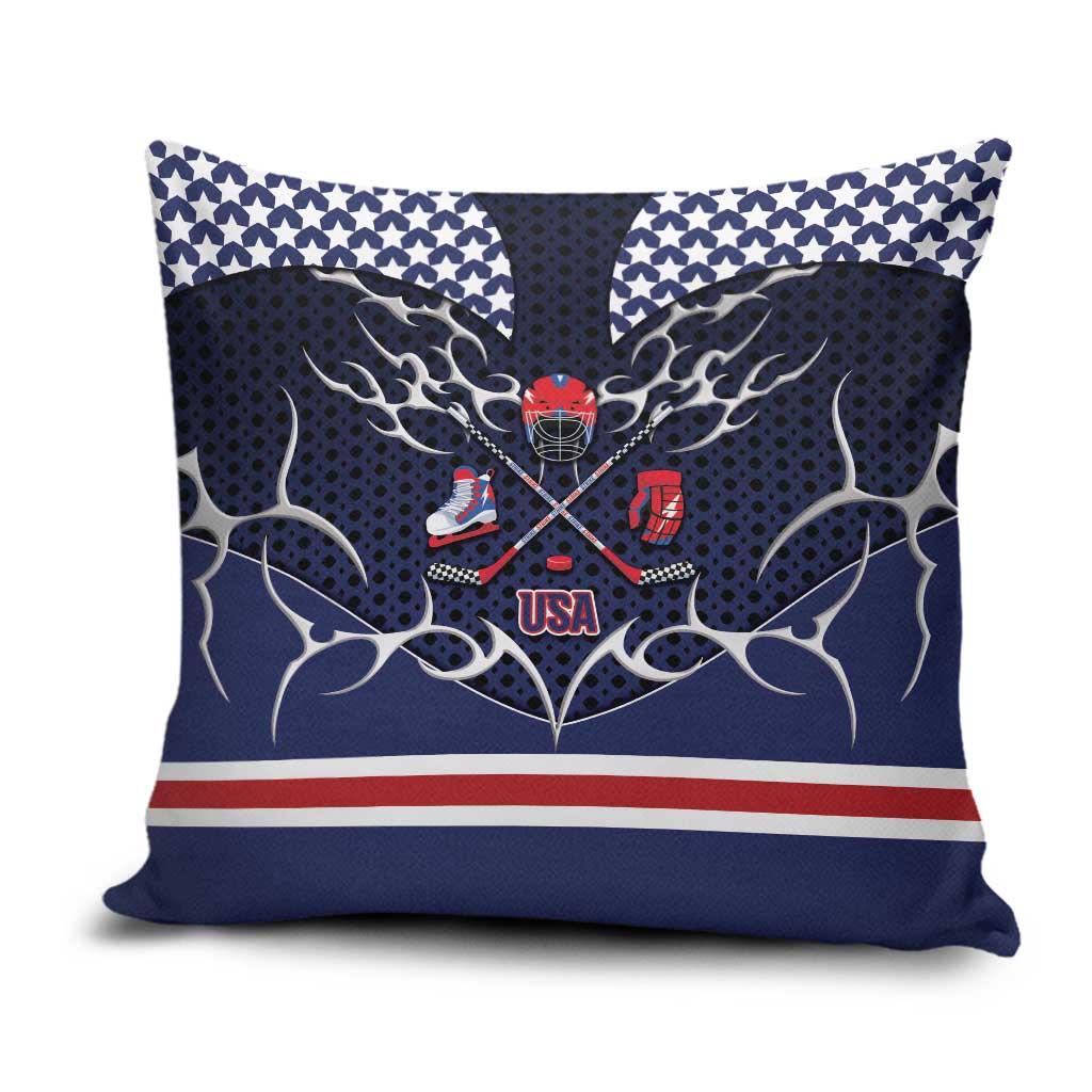 USA Ice Hockey Pillow Cover United Ice Power